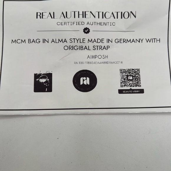 🔥MCM Alma visetos cognac 2 way bag EUC 🔥made in Germany with COA - Picture 16 of 16